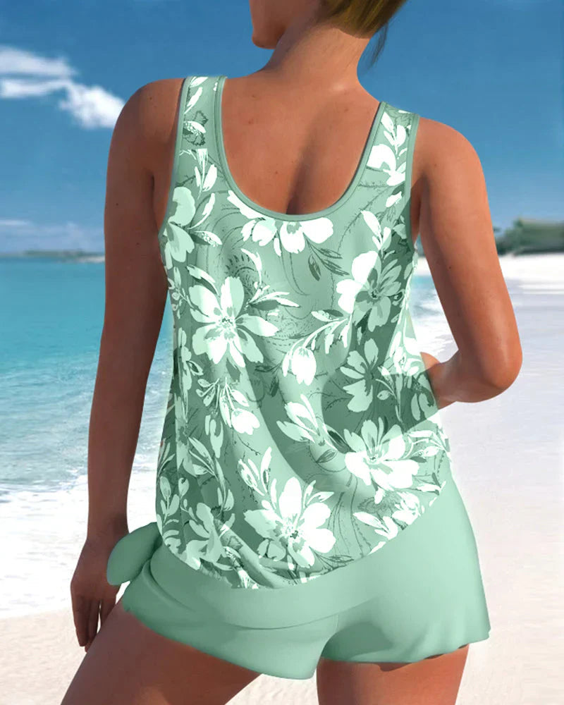 Kvinnors Tankini Trendig Design 4