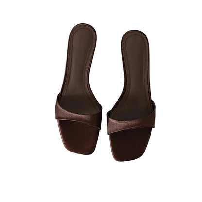 Kvinnors Tofflor Öppen Tå Slip On 6