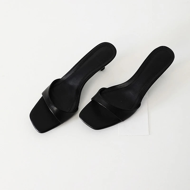 Kvinnors Tofflor Öppen Tå Slip On 7
