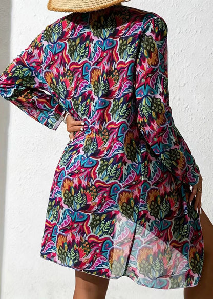 Kvinnors Tredelade Badkläder Bohemisk Stil 1