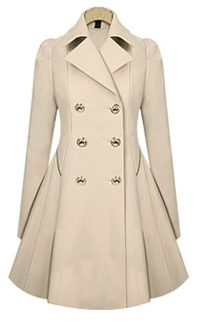 Kvinnors Trenchcoat med Klassisk Design 0