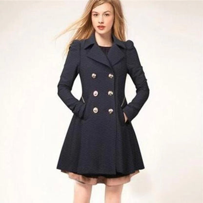 Kvinnors Trenchcoat med Klassisk Design 2