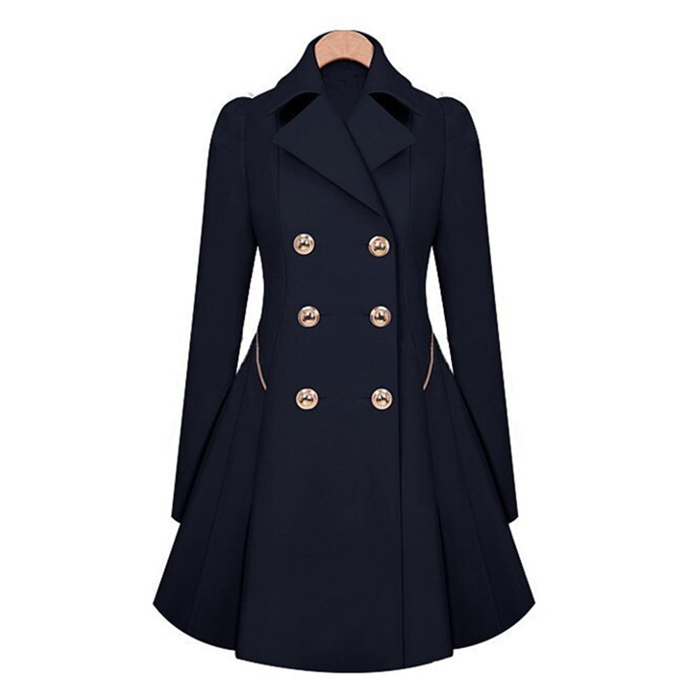 Kvinnors Trenchcoat med Klassisk Design 4