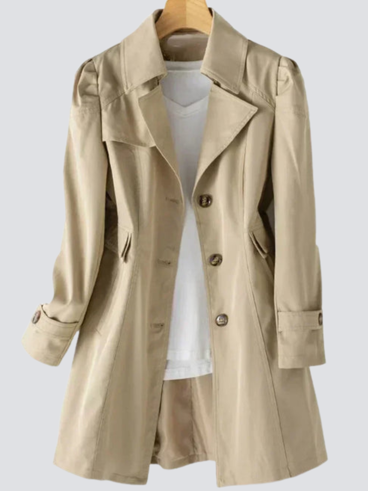 Kvinnors Trenchrock Modern Design 1