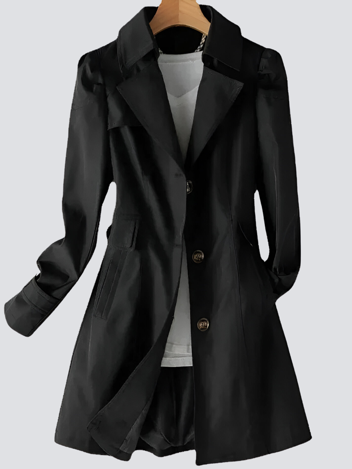 Kvinnors Trenchrock Modern Design 6