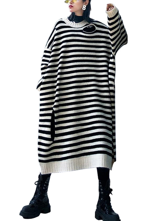Kvinnors Tröja med Randig Design 0