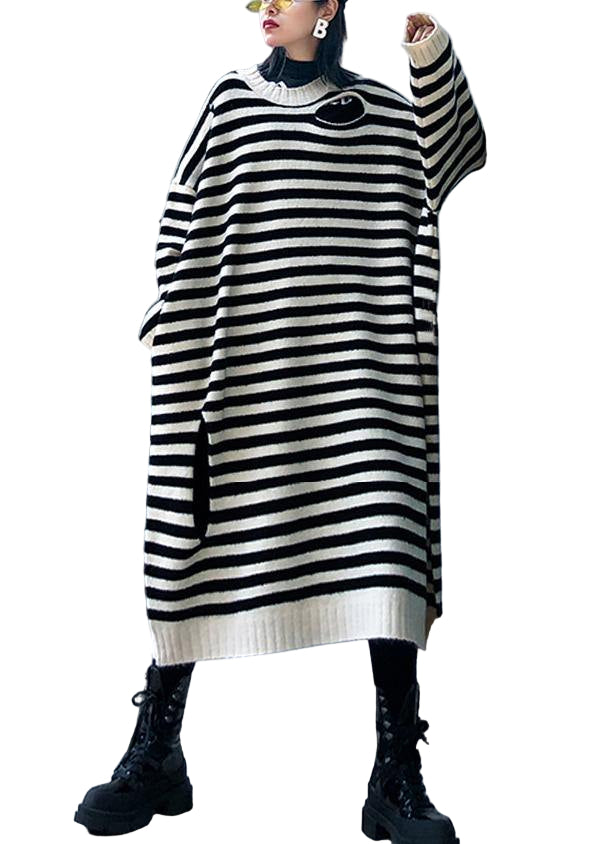 Kvinnors Tröja med Randig Design 0