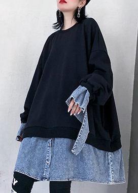 Kvinnors Tunikaklänning med Falsk Tvådelad Stil 3