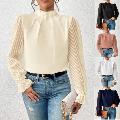 Kvinnors Turtleneck Avslappnad Stil 5