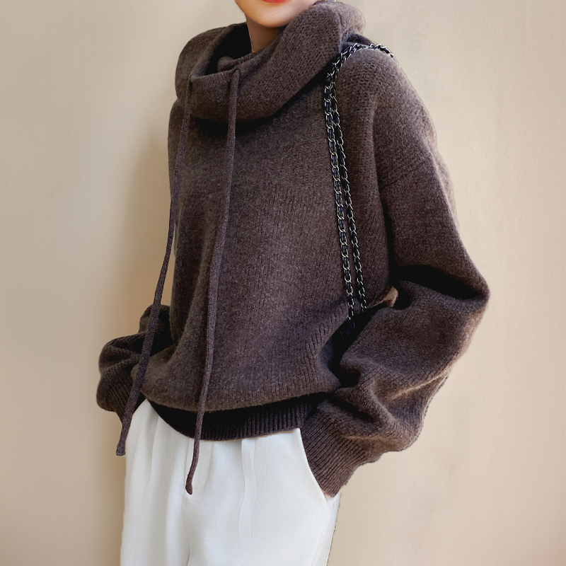 Kvinnors Turtleneck Tröja Chic 5