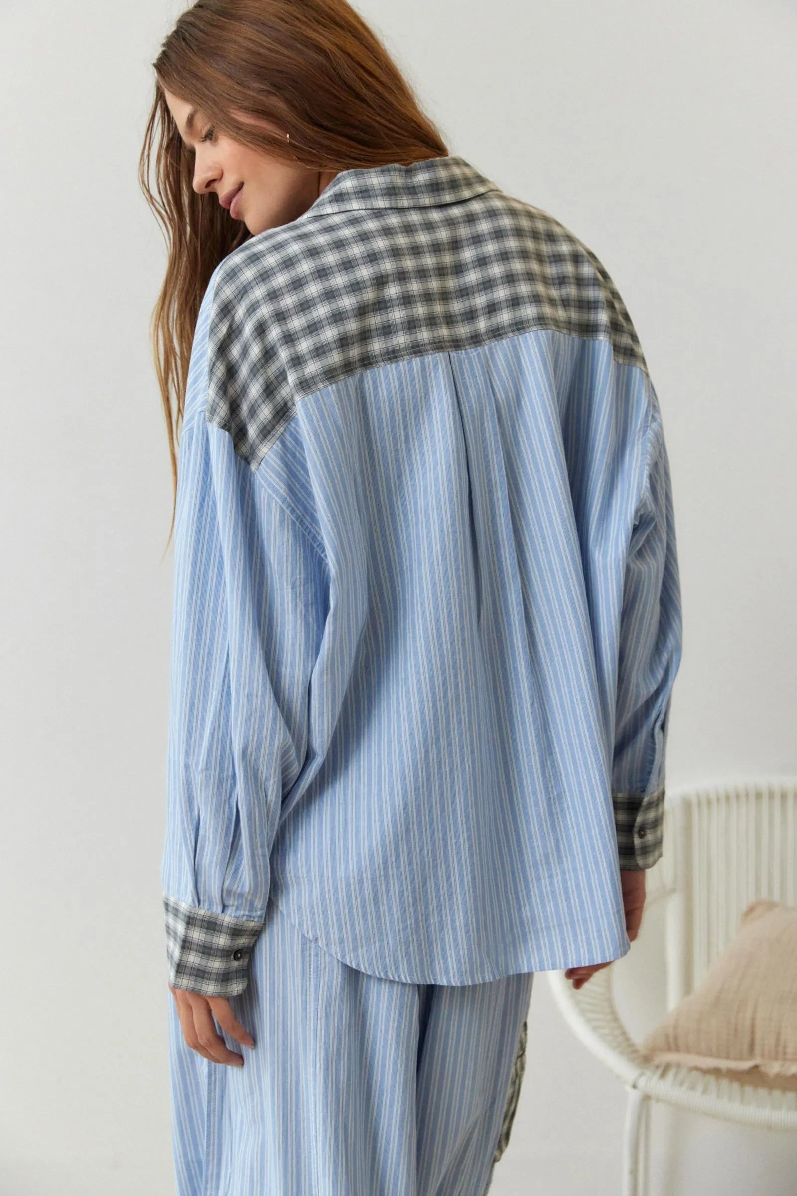 Kvinnors Tvådelad Pyjamasset Mjuk Stil 3