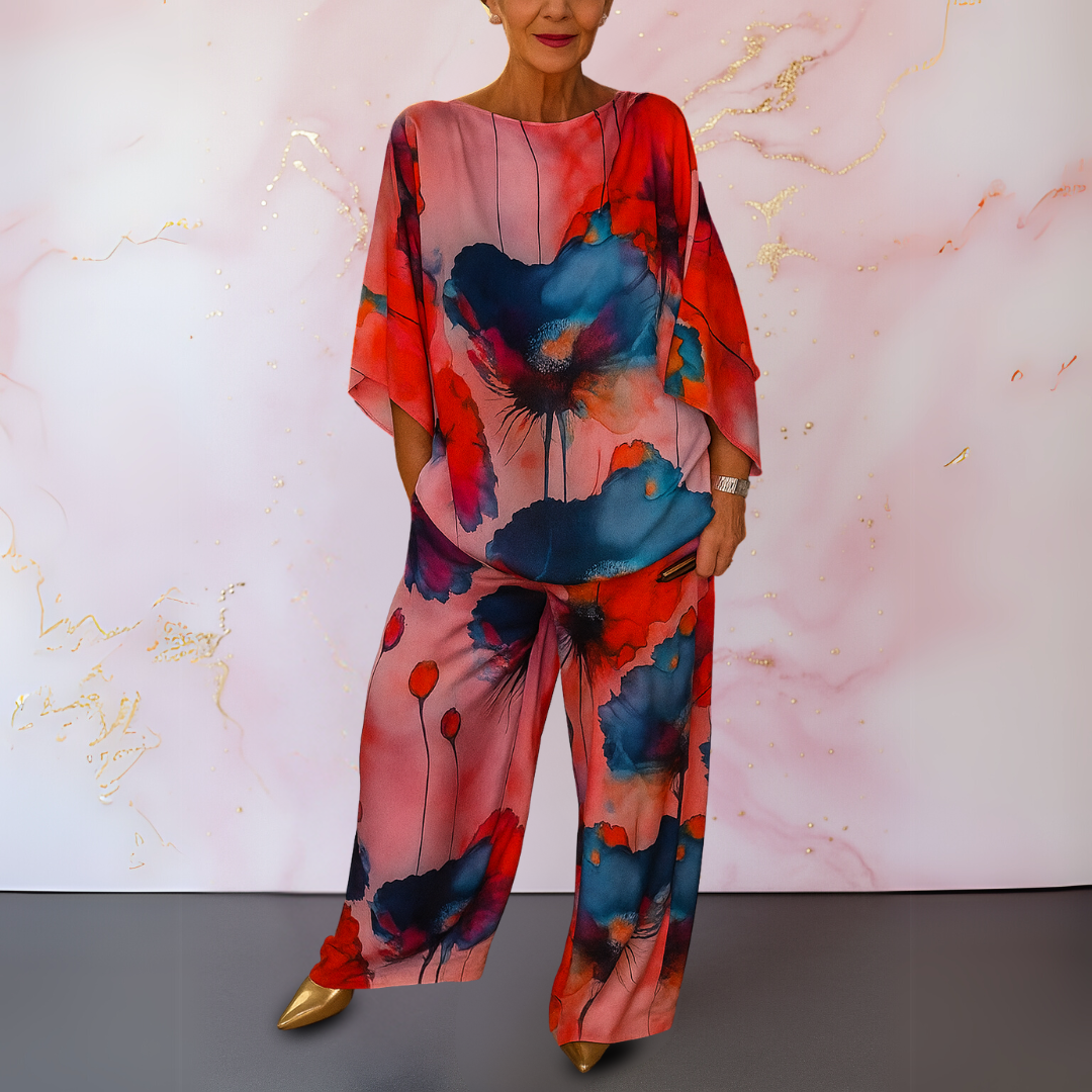 Kvinnors Tvådelad Satin Set Med Elegant Stil 5