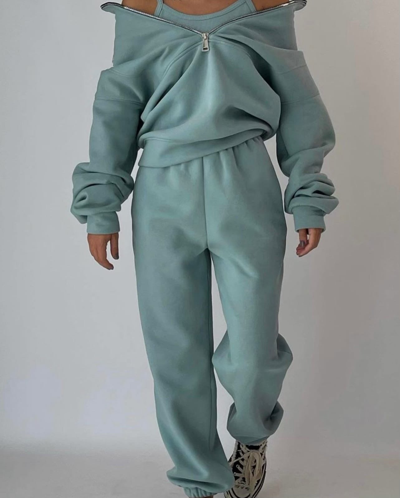 Kvinnors Tvådelad Set Casual Stil 4