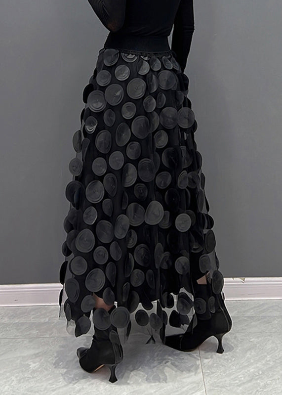 Kvinnors Tyllkjol Prickigt Mönster Lätt och Luftigt 7