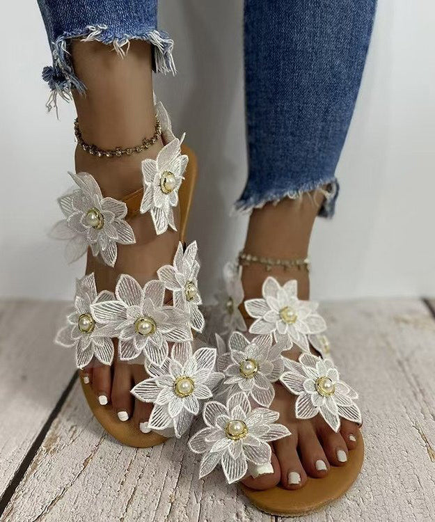 Kvinnors Vandringssandaler med Blommönster 1