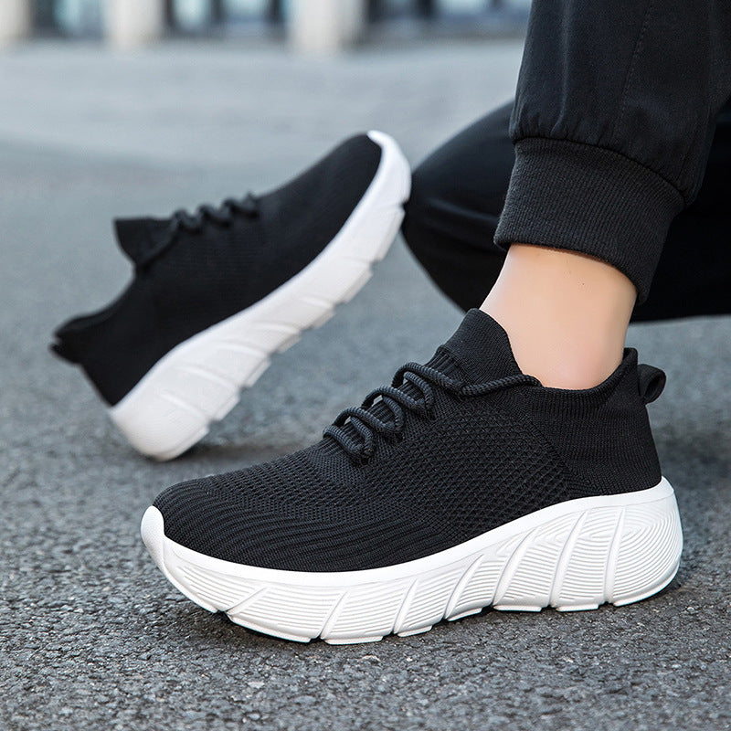 Kvinnors Vardags Sneakers Med Elastiskt Snörningssystem 4