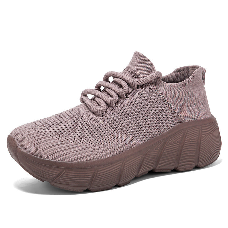 Kvinnors Vardags Sneakers Med Elastiskt Snörningssystem 6