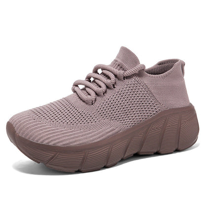 Kvinnors Vardags Sneakers Med Elastiskt Snörningssystem 6