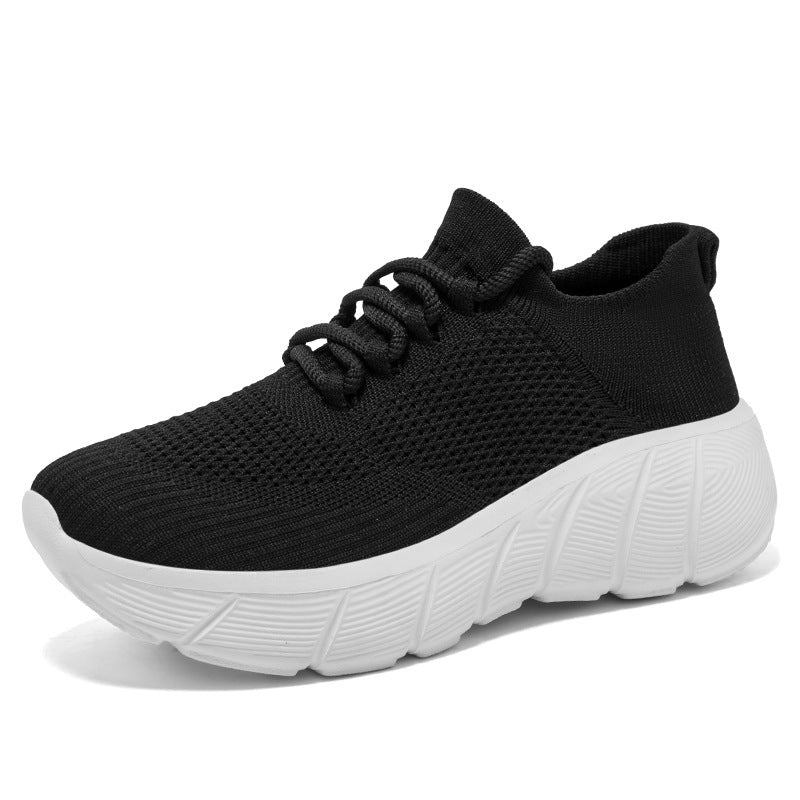 Kvinnors Vardags Sneakers Med Elastiskt Snörningssystem 7