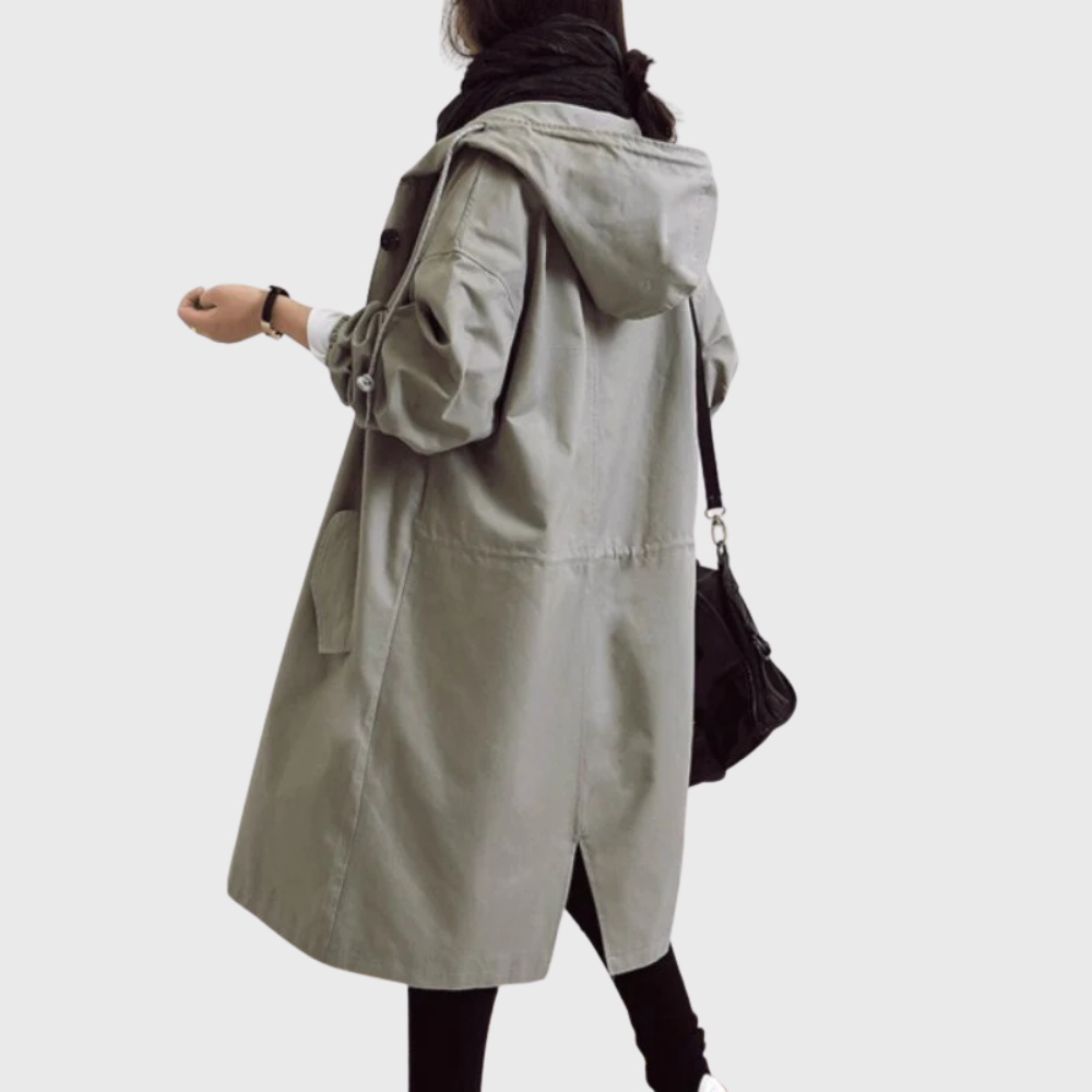 Kvinnors Vattentät Trenchcoat med Klassisk Design 6