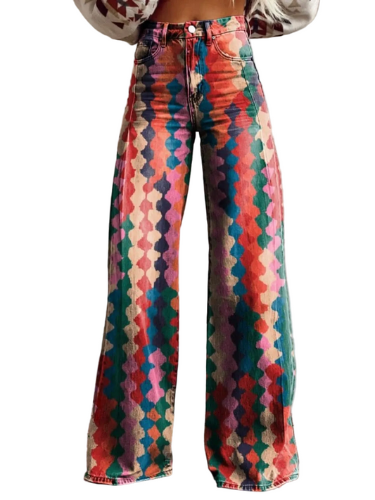 Kvinnors Vida Boho-byxor Flytande Passform 0