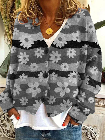 Kvinnors Vintage Cardigan med Knappdetaljer 6