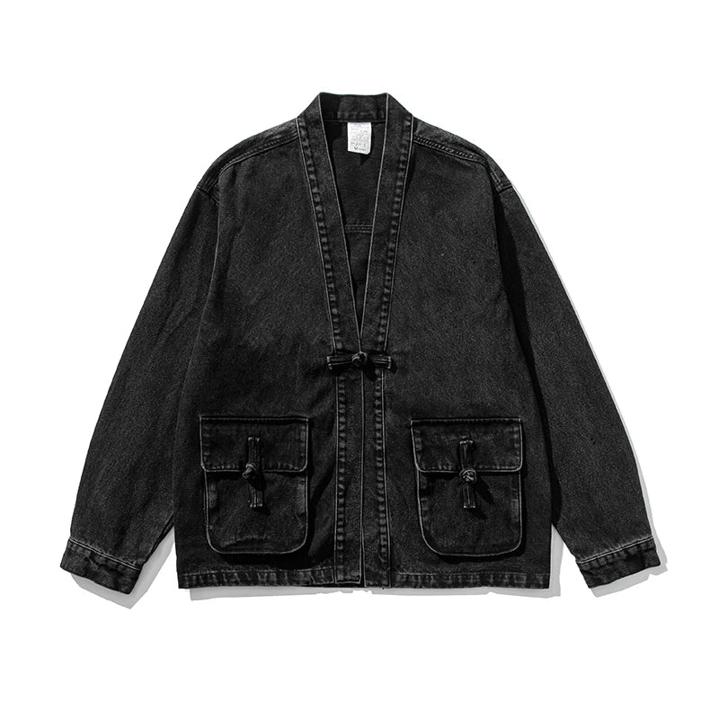 Kvinnors Vintage Denim Kimono 1