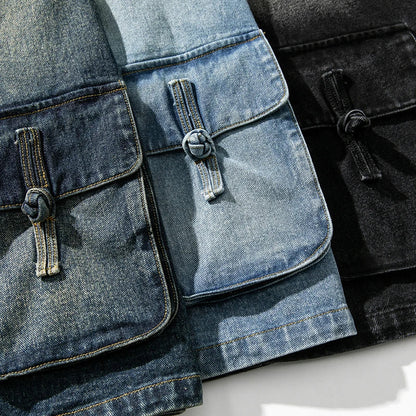 Kvinnors Vintage Denim Kimono 3