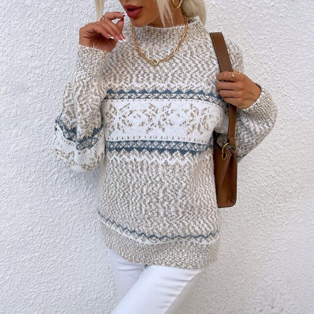 Kvinnors Vintage Tröja Retro Stil 3