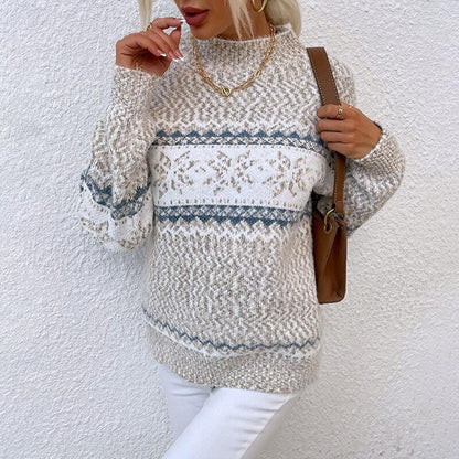 Kvinnors Vintage Tröja Retro Stil 3