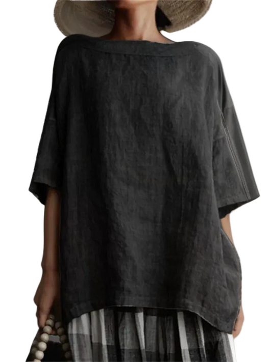 Kvinnors Vintage Tunika Oversized 0