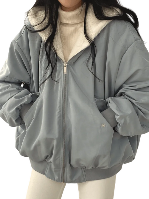 Kvinnors Vinterjacka Oversized 0
