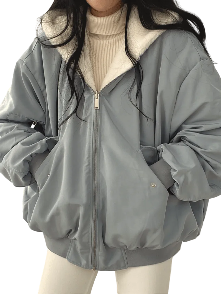 Kvinnors Vinterjacka Oversized 0