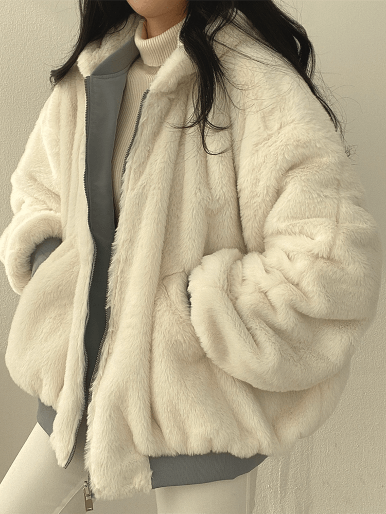 Kvinnors Vinterjacka Oversized 2