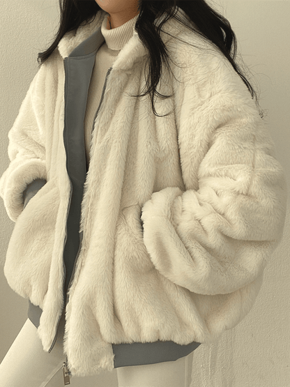 Kvinnors Vinterjacka Oversized 2
