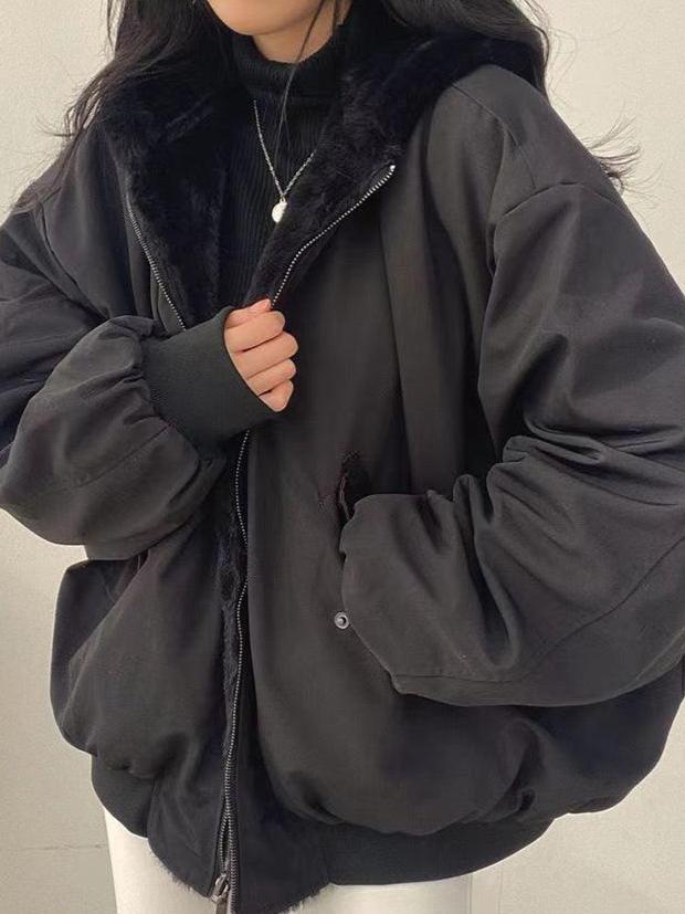 Kvinnors Vinterjacka Oversized 4
