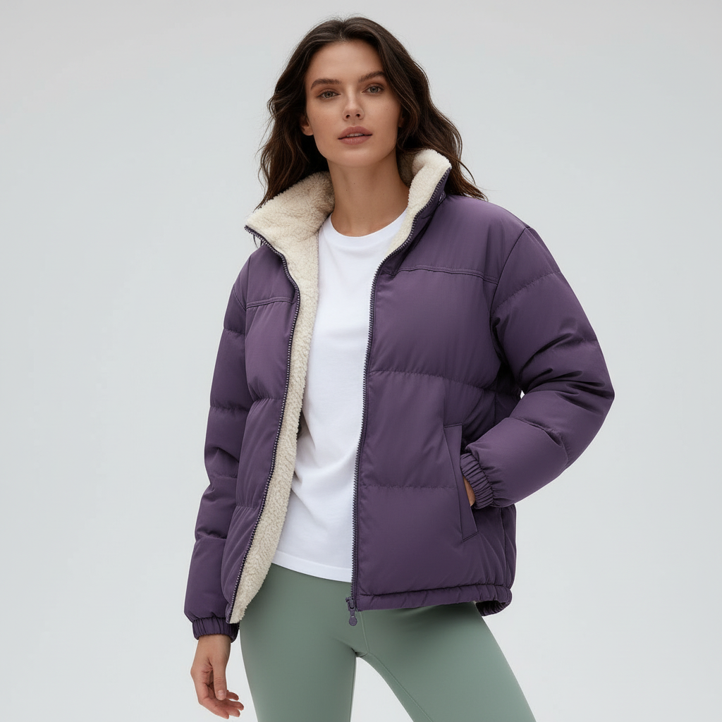 Kvinnors Vinterjacka Quiltad 6