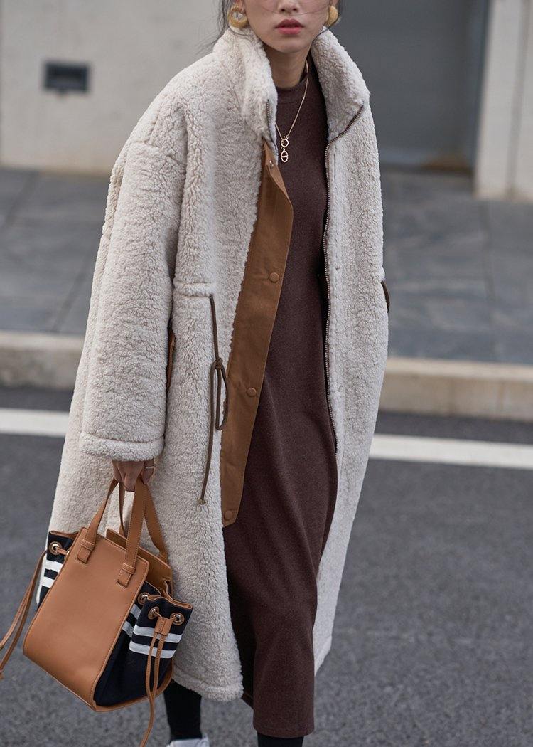 Kvinnors Vinterjacka med Hög Hals och Dragsko 2