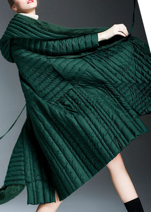 Kvinnors Vinterkappa med Fickor och Tryck 2