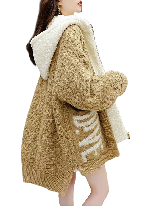 Kvinnors Vinterkappa med Huva och Dragkedja 0