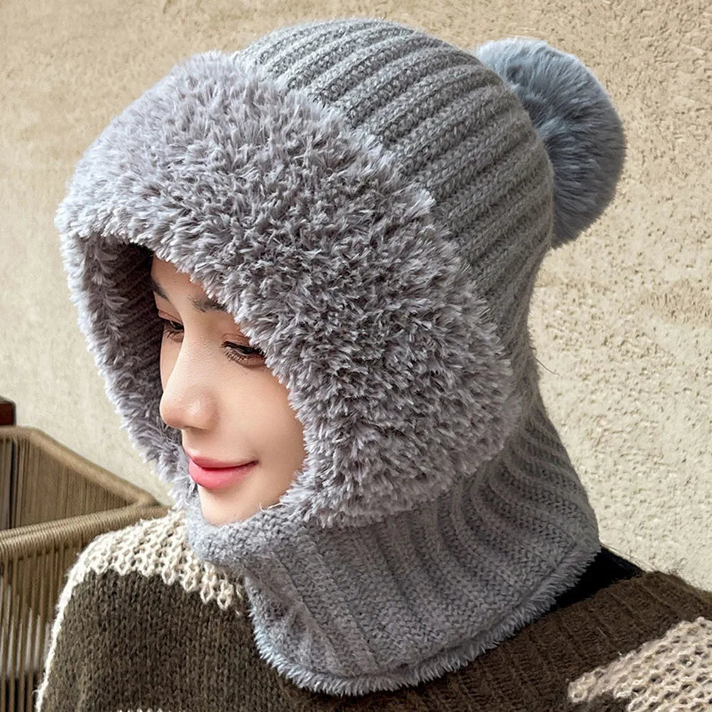 Kvinnors Vintermössa Med Snood Casual 0