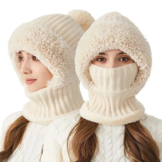 Kvinnors Vintermössa Med Snood Casual 1