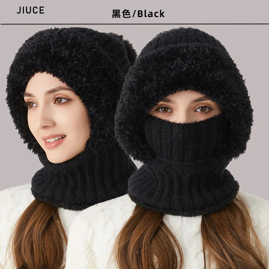 Kvinnors Vintermössa Med Snood Casual 4