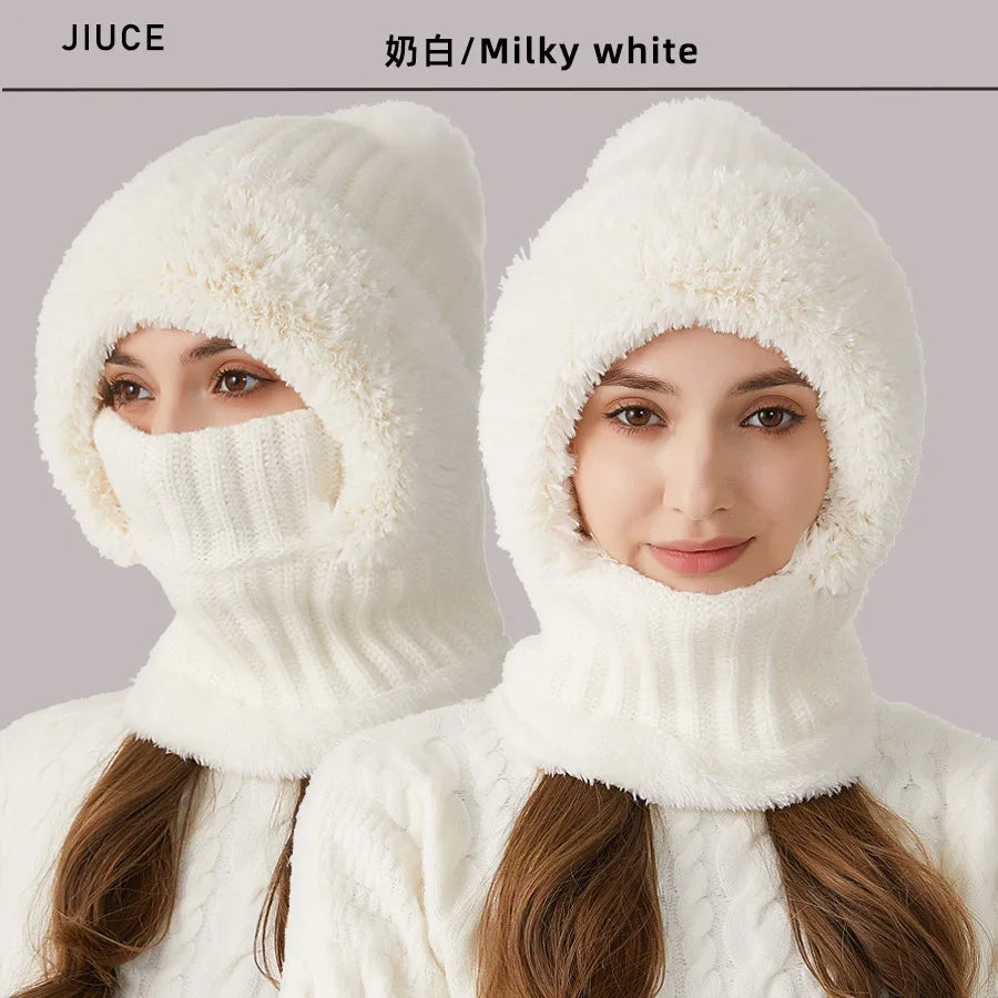 Kvinnors Vintermössa Med Snood Casual 5
