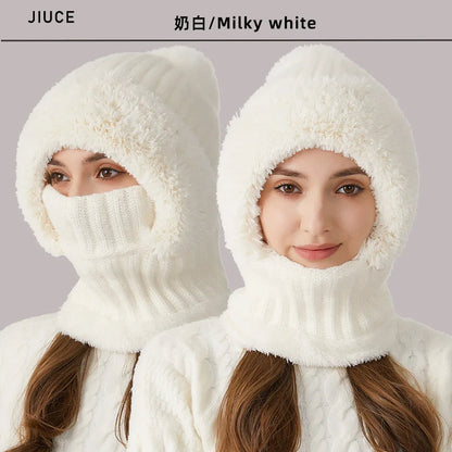 Kvinnors Vintermössa Med Snood Casual 5