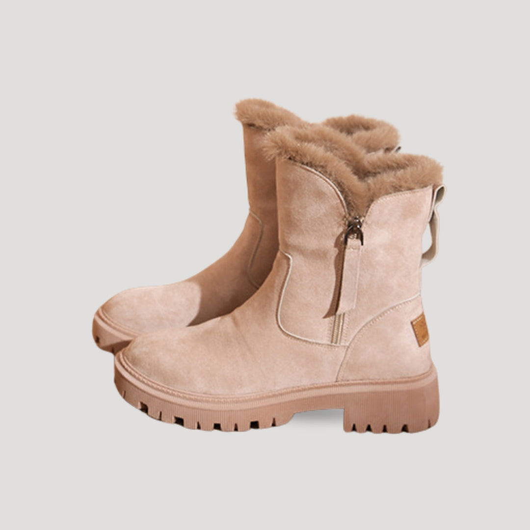 Kvinnors Vinterstövlar Ankelhöga med Foder 3
