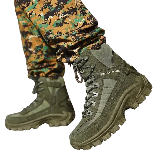 Kvinnors Vinterstövlar Militärstil 1