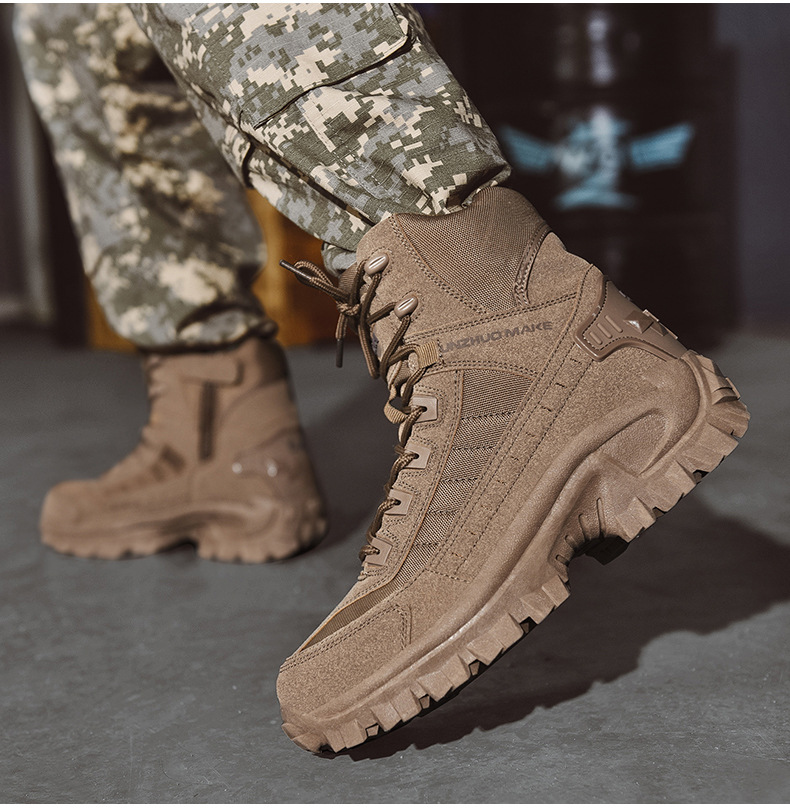 Kvinnors Vinterstövlar Militärstil 2