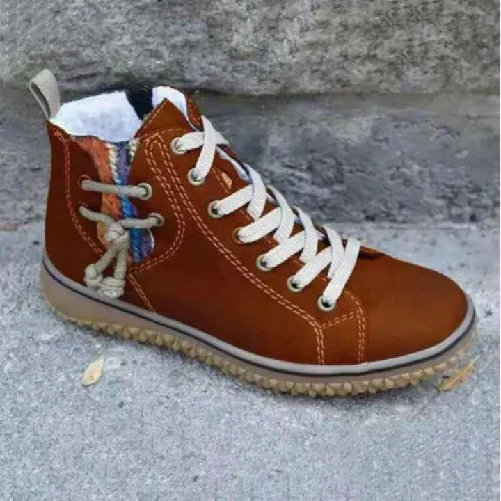 Kvinnors Vinterstövlar med Vintage Stil 3