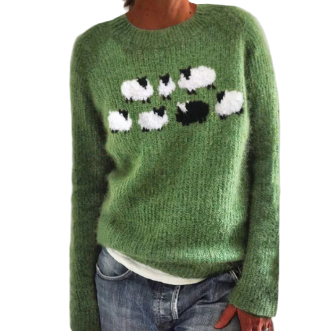 Kvinnors Vintertröja Klassisk Siluett 0